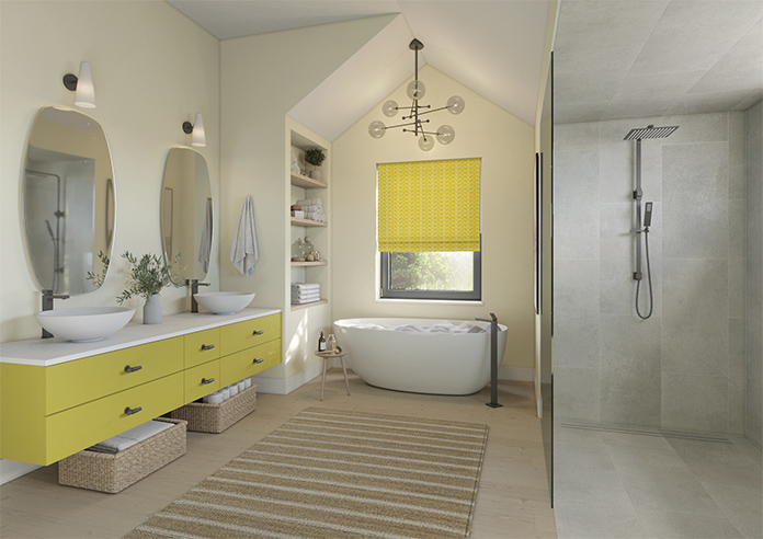 Orla Kiely Linear Stem, Sunflower - Roman Blind - Image 6